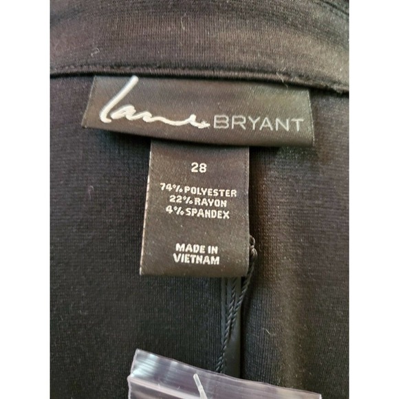 Lane Bryant Women's Blue Polyester & Rayon LongSleeve Button Blazer Coat - Picture 9 of 12